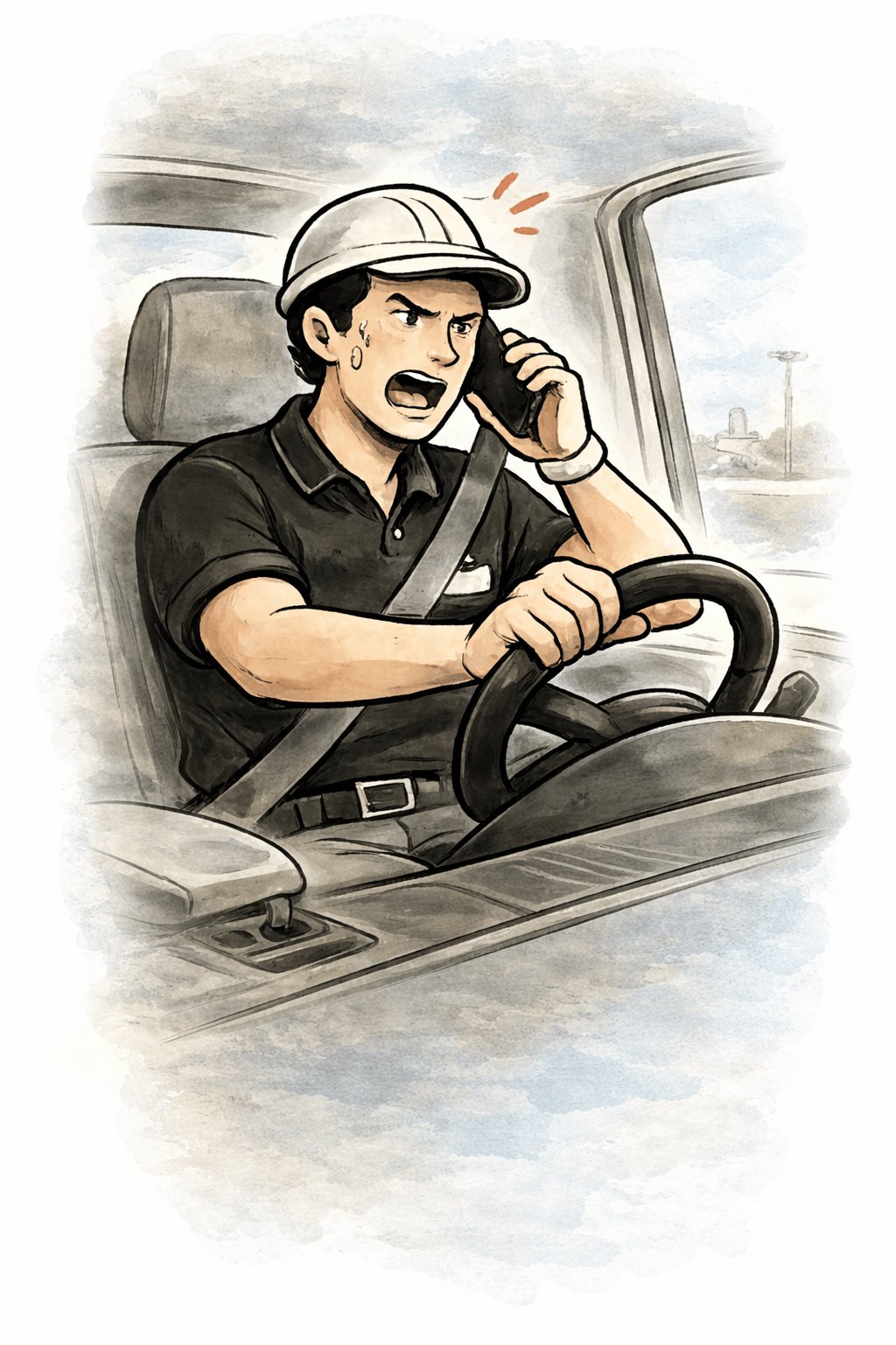Owner managing jobs and operations while on the road